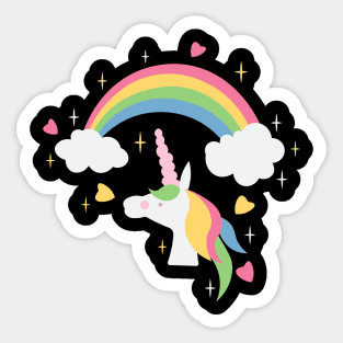 Unicorn Valentines Sticker